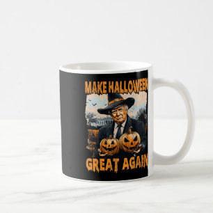 Caneca De Café Faça o Halloween Grande Novamente Funny Trump Brux