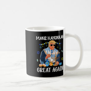 Caneca De Café Faça o Hanukkah Grande Novamente Judaico Chanukah