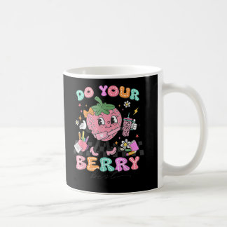 Caneca De Café Faça o melhor teste de seu professor de morango do