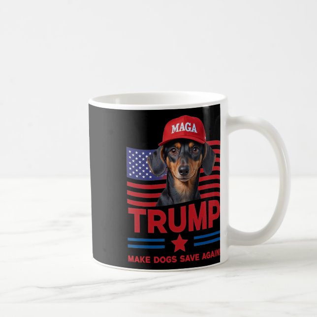 Caneca De Café Faça os Cães Salvarem Novamente Chapéu Mega de Cac (Direita)