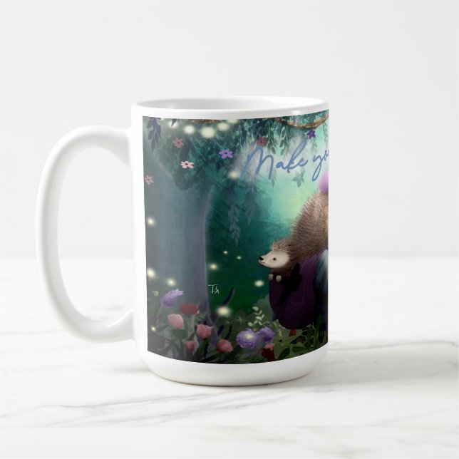 Caneca De Café Faça seu próprio porco mágico, Porcupine (Esquerda)