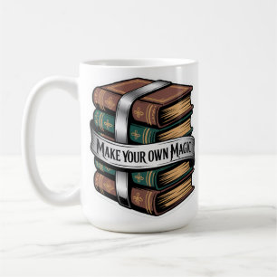 Caneca De Café Faça Seus Próprios Livros Mágicos de Magia