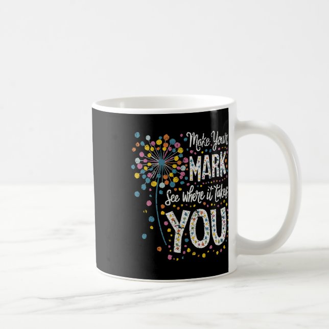 Caneca De Café Faça sua marca feliz dia 2024 Dandelion (Direita)