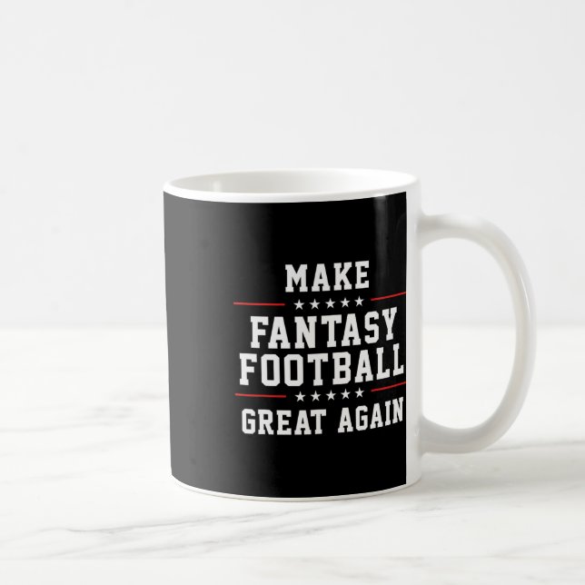 Caneca De Café Faça um Excelente de futebol de fantasia novamente (Direita)