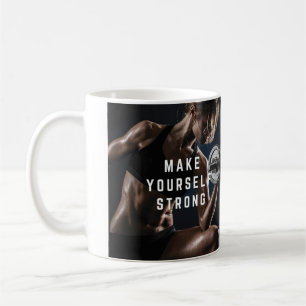 Caneca De Café Façam-Se Fortes. Motivação de Workout feminino