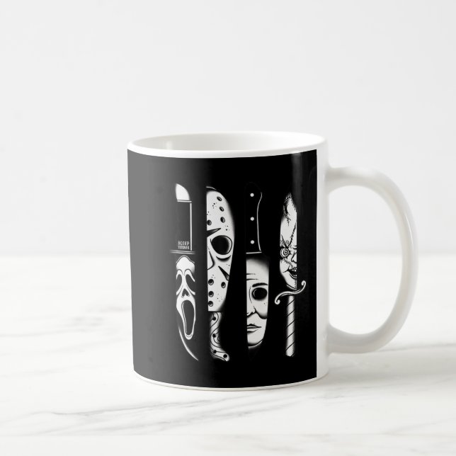 Caneca De Café Facas Filme de Terror Sexta-Feira Halloween Terror (Direita)