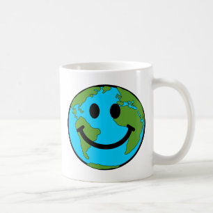 Caneca De Café Face da Terra Feliz