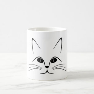 CANECA DE CAFÉ FACE DE GATO