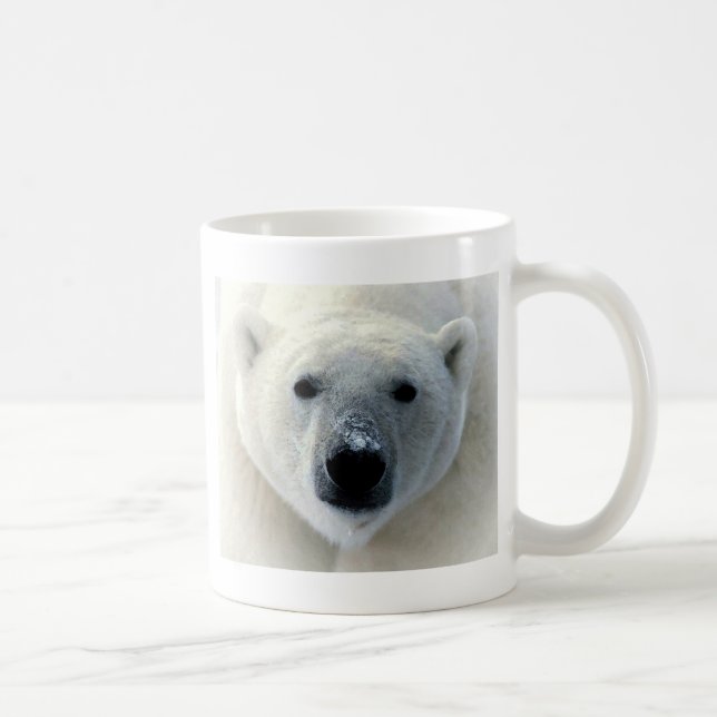 Caneca De Café Face do Urso Polar (Direita)