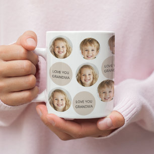 Caneca De Café Face Personalizada De Duas Fotografias   Eu Te Amo