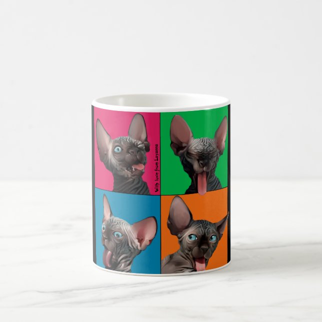 Caneca De Café Facebuilding (gatinho de Sphynx) (Centro)