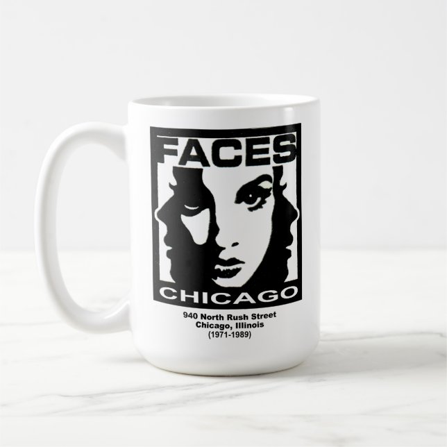 Caneca De Café Faces, Chicago, Illinois (Esquerda)