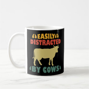 Caneca De Café Fácil Distração Por Vacas