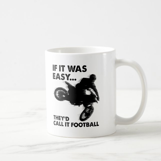 Caneca De Café Fácil é o jogo engraçado do futebol (Direita)