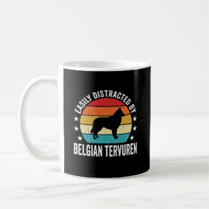 Caneca De Café Facilmente Distraído Pelo Cão Tervuren Belga