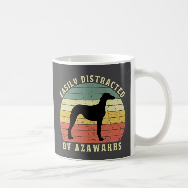 Caneca De Café Facilmente distraído por Azawakhs (Direita)