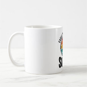 Caneca De Café Facilmente Distraído Por Design De Camisa Vintage
