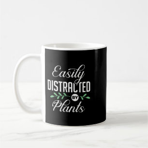 Caneca De Café Facilmente Distraído Por Plantas Botanistas Roupa