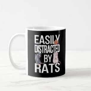 Caneca De Café Facilmente Distraído Por Ratos Mãe Rato Pai Rato E