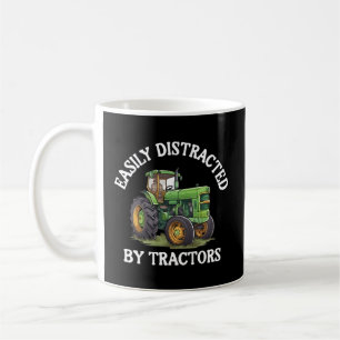 Caneca De Café Facilmente Distraído Por Tratores