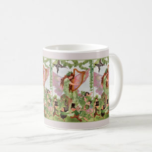 Caneca De Café Fada da Música Tocando Música