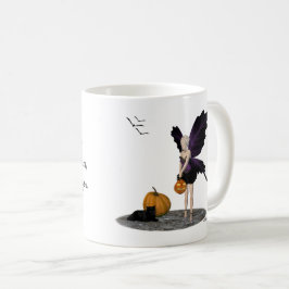 Caneca De Café Fada De Halloween Com Pumpkin Coffee Mug