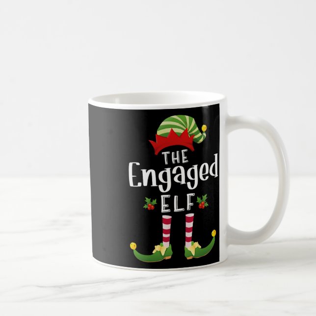 Caneca De Café Fada de Natal Engajada Pijama Combinando Festa de  (Direita)