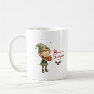 Caneca De Café Fada de Natal Fofo com Caixa de Presente