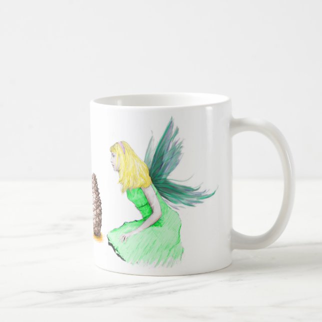 Caneca De Café Fada de pinheiro com pinho (Direita)