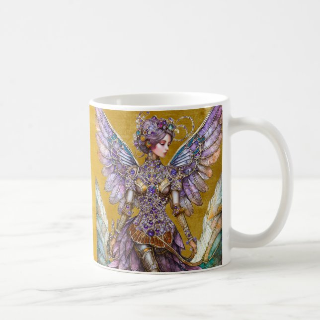 Caneca De Café Fada do Açúcar Adornada com Joias (Direita)