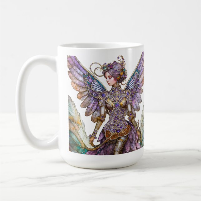 Caneca De Café Fada do Açúcar Adornada com Joias (Esquerda)