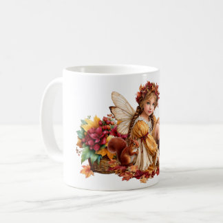 Caneca De Café Fada do Clã Maple – Cena de Companheira do Bosque