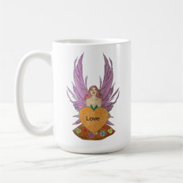 Caneca De Café Fada do Dia dos Namorados