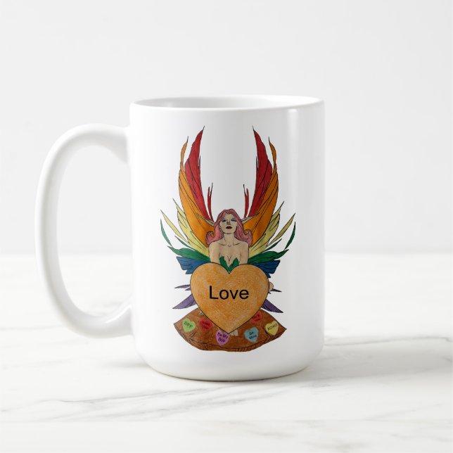 Caneca De Café Fada do Dia dos Namorados (Esquerda)