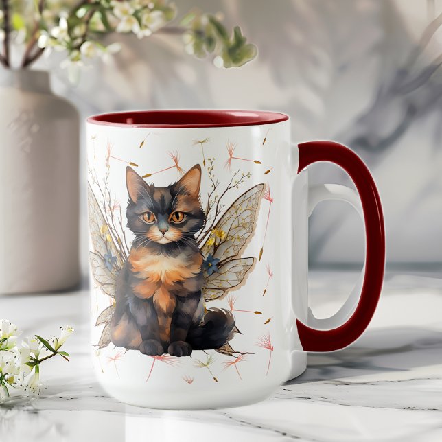 Caneca de Café Fada do Gato 2 (Criador carregado)