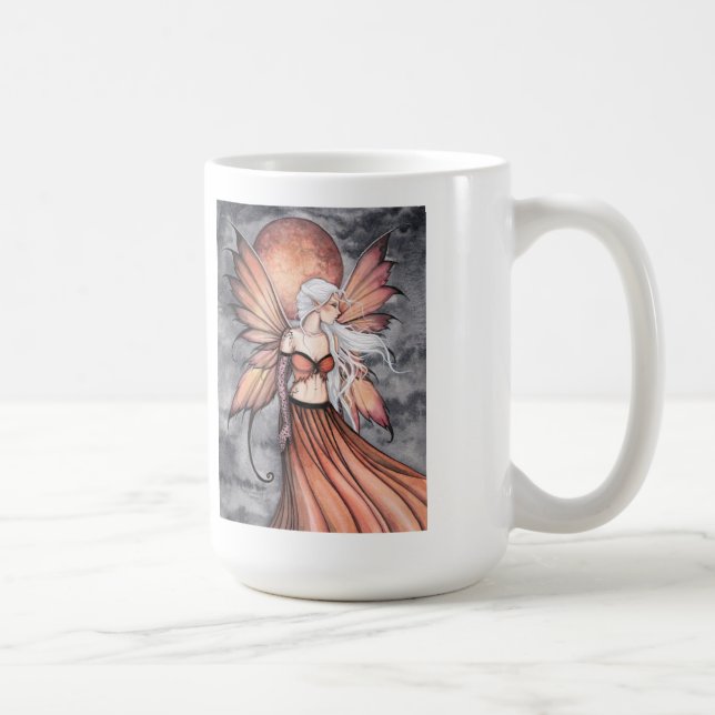 Caneca De Café Fada do Outono Dourado (Direita)