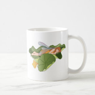 Caneca De Café Fada Dormindo em Lotus Leaves