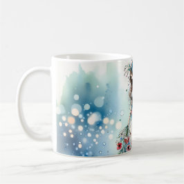 Caneca De Café Fada Flor Etérea em Paisagem de Sonho em Aquarela