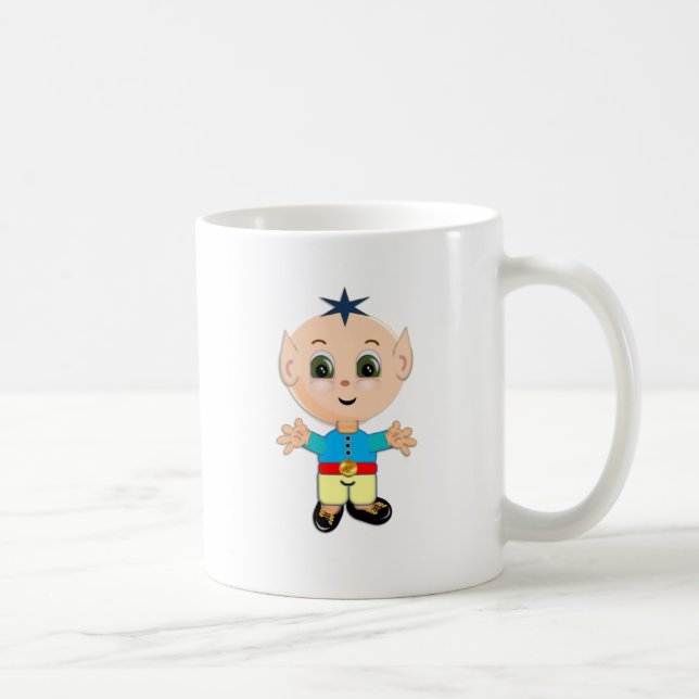 Caneca De Café Fada mágica fofa pequena (Direita)
