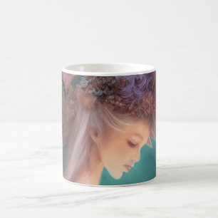 Caneca De Café Fada Na Aquarela Do Jardim Da Lua