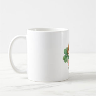 Caneca De Café Fada Sonhadora Com Magia de Trevo Dançando