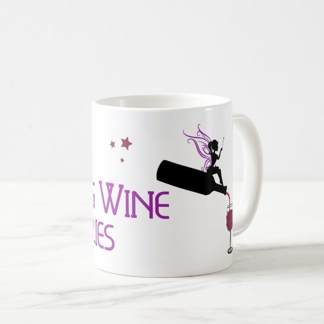 Caneca De Café Fadas de Vinho de Lansing (Frente Esquerda)