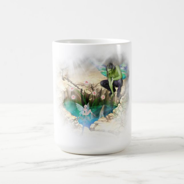 Caneca De Café Faerie em Elven Pond Vignette (Centro)