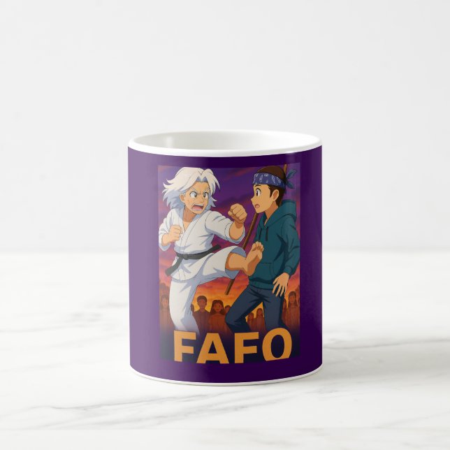 Caneca De Café FAFO – Experience Wins Every Time (Centro)