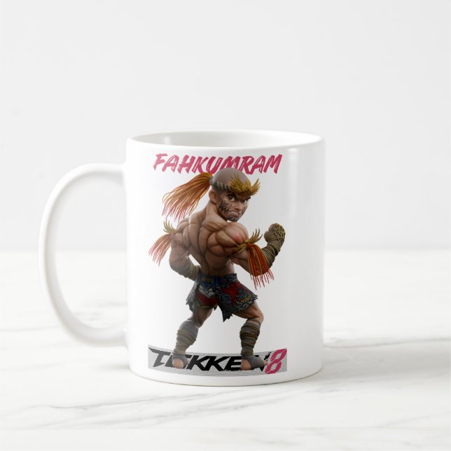 Caneca De Café Fahkumram: The Lightning God // Tekken Muay Thai (Esquerda)