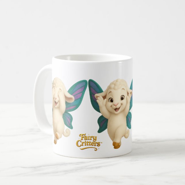 Caneca De Café Fairy Critters™ Fairy Lamb (Frente Esquerda)