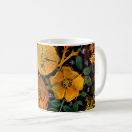 Caneca De Café Faíscas Florais