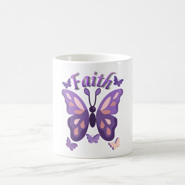 Caneca De Café Faith Butterfly Coffee Mug (Centro)