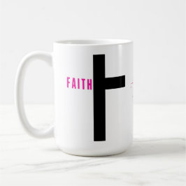 Caneca De Café Faith Cross 15 oz Mug