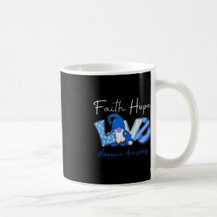 Caneca De Café Faith Hope ama Alopecia Consciência 3